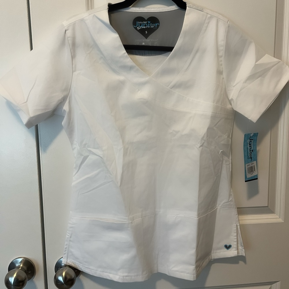 White Scrub Top
